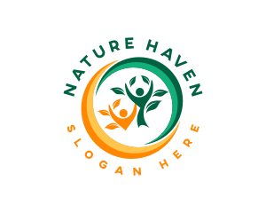 Eco Nature Leaf logo design