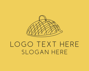 Kitchen Food Cloche Catering Logo