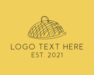 Food - Kitchen Food Cloche Catering logo design