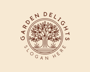 Eco Fruit Tree logo design