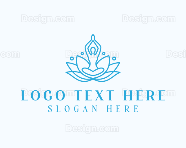 Meditation Yoga Lotus Logo