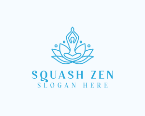 Meditation Yoga Lotus logo design