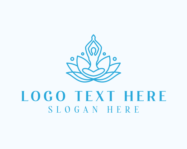 Meditation Yoga Lotus logo