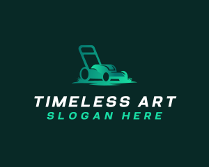 Landscaping Lawn Mower Logo