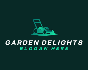 Landscaping Lawn Mower logo design