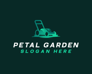 Landscaping Lawn Mower logo design