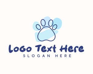 Pet Paw Print Logo