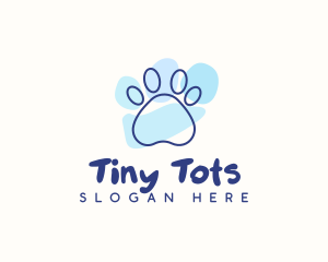 Pet Paw Print Logo