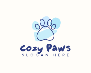 Pet Paw Print logo design