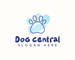 Pet Paw Print logo design