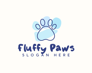 Pet Paw Print logo design