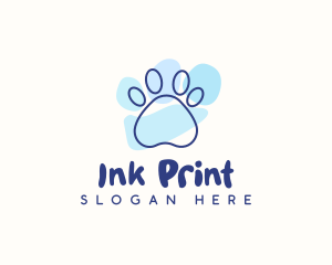 Pet Paw Print logo