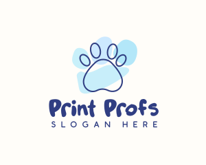 Pet Paw Print logo design