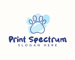 Pet Paw Print logo design