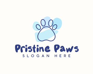 Pet Paw Print logo design