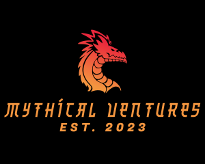 Oriental Dragon Creature logo design