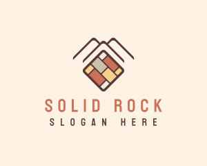 Tile Flooring Brick logo design