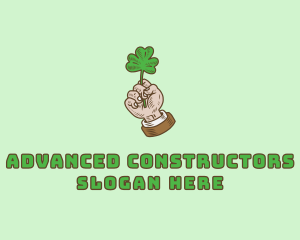 Irish Clover Hand  Logo