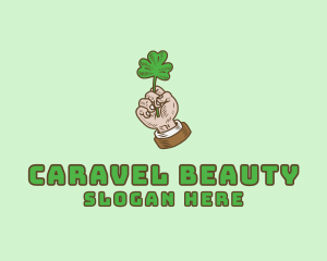 Irish Clover Hand  logo design