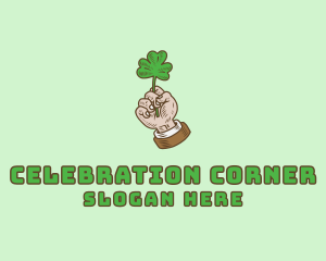 Irish Clover Hand  logo design