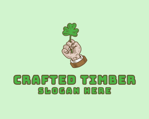 Irish Clover Hand  logo design