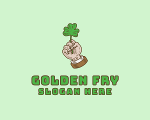 Irish Clover Hand  logo design