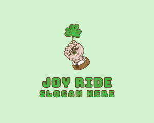 Irish Clover Hand  logo design