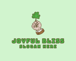 Irish Clover Hand  logo design