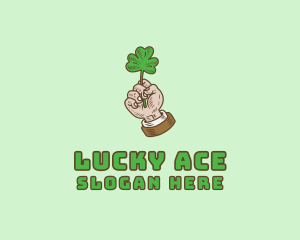 Irish Clover Hand  logo design