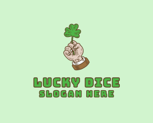 Irish Clover Hand  logo design