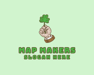 Irish Clover Hand  logo design