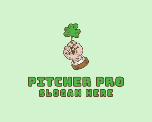 Irish Clover Hand  logo design