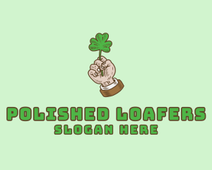 Irish Clover Hand  logo design