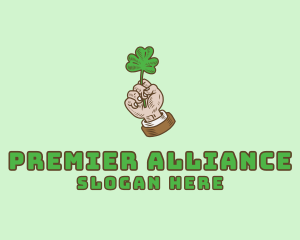 Irish Clover Hand  logo design