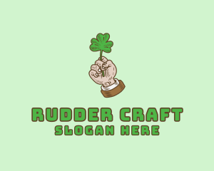 Irish Clover Hand  logo design