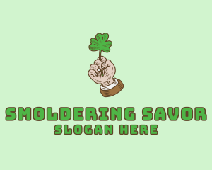 Irish Clover Hand  logo design