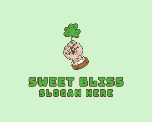 Irish Clover Hand  logo design