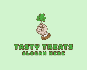 Irish Clover Hand  logo design