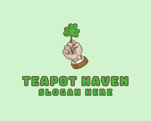 Irish Clover Hand  logo design