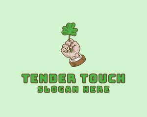 Irish Clover Hand  logo design