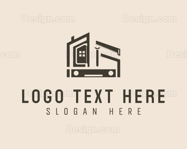 Construction Home Builder Tools Logo