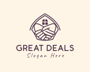 House Hand Deal logo design