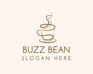 Brown Coffee Cup logo design