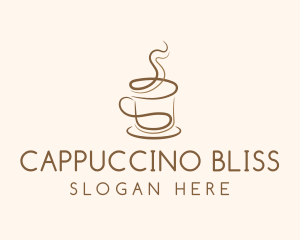 Brown Coffee Cup logo design