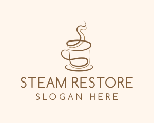 Brown Coffee Cup logo design