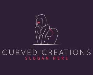 Sexy Woman Underwear  logo design