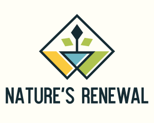 Geometric Sapling Reforestation Campaign logo