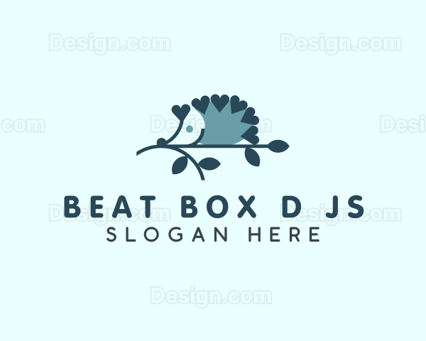 Cute Hedgehog Branch Logo