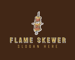 Kebab Barbecue Grill logo design