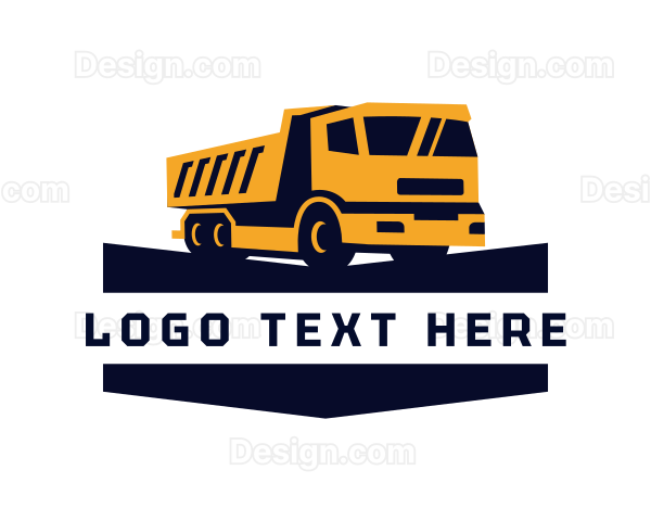 Dump Truck Vehicle Logo